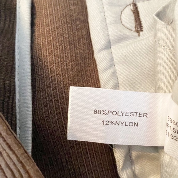 Peter Millar Nanoluxe Corduroy Brown Pants - 35x29 - Picture 7 of 15